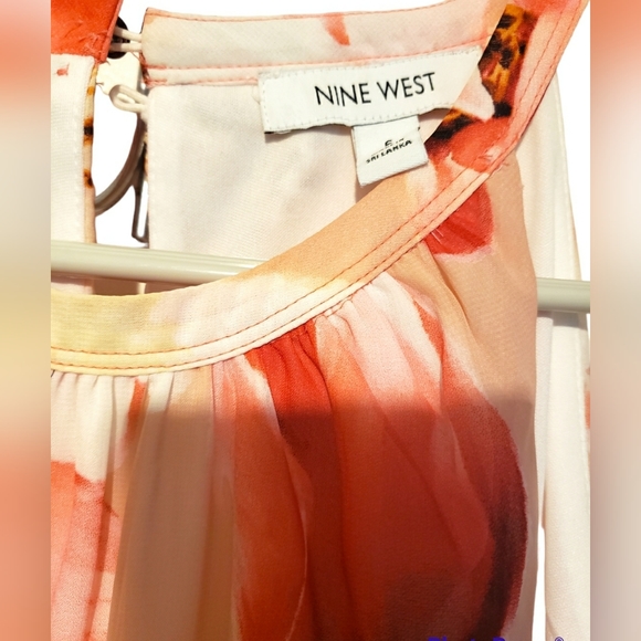 NINE WEST Long Sleeveless Floral Maxi Dress - Picture 3 of 3